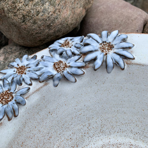 keramik THerese skål blommor